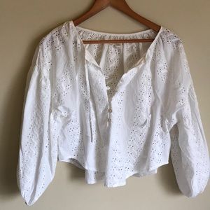 Urban outfitters eyelet top size XS NEVER WORN